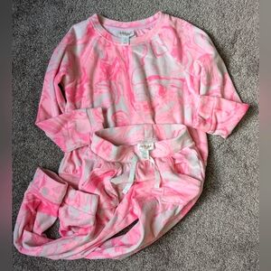Toddler Girls' Pink Tie-Dye Pullover & Fleece Jogger set - Cat & Jack™ 5T